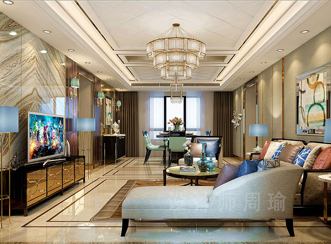 操屌视频世纪江尚三室两厅168平装修设计效果欣赏